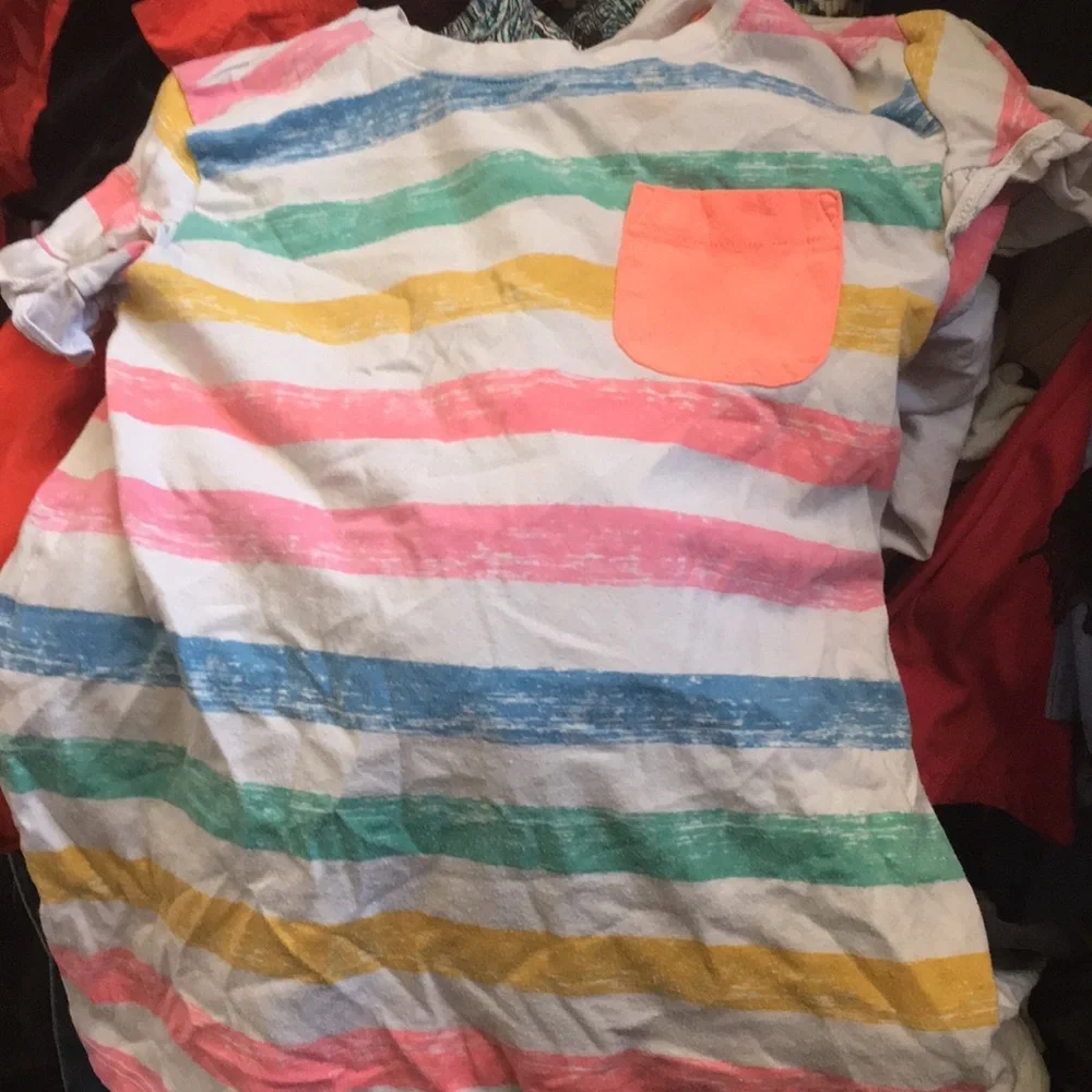 Girls’ cat & jack striped tee (M)